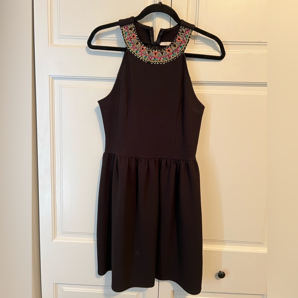 Nicely detailed knit dress